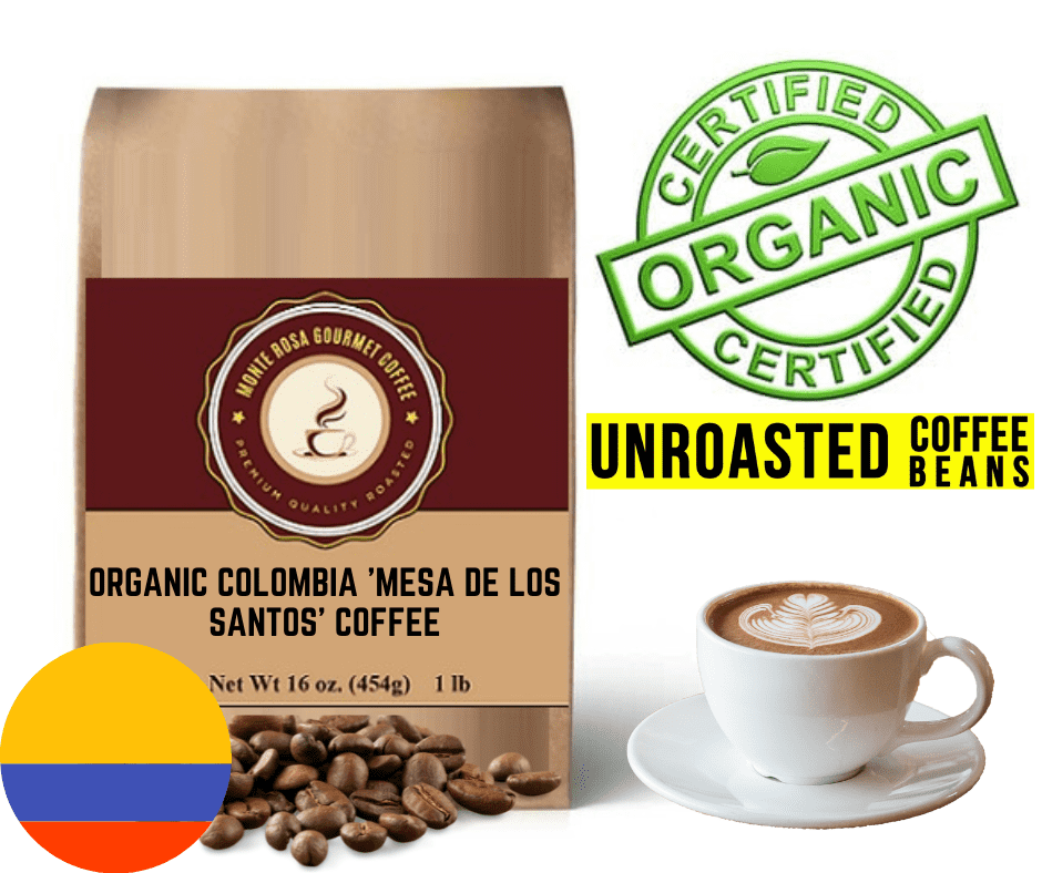 Organic Colombia 'Mesa de los Santos' Coffee - Green/Unroasted