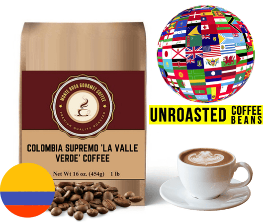 Colombia Supremo 'La Valle Verde' Coffee - Green/Unroasted