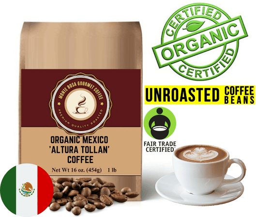 Organic Mexico 'Altura Tollan' Coffee - Green/Unroasted