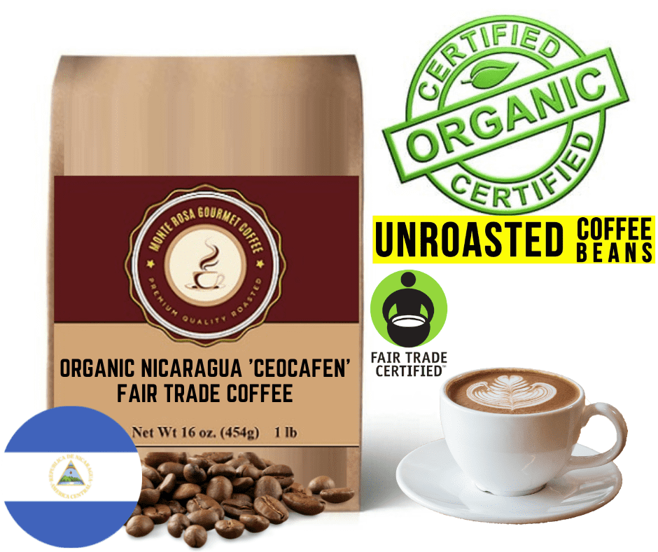 Organic Nicaragua 'Ceocafen' Fair Trade Coffee - Green/Unroasted