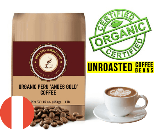 Organic Peru 'Andes Gold' Coffee - Green/Unroasted