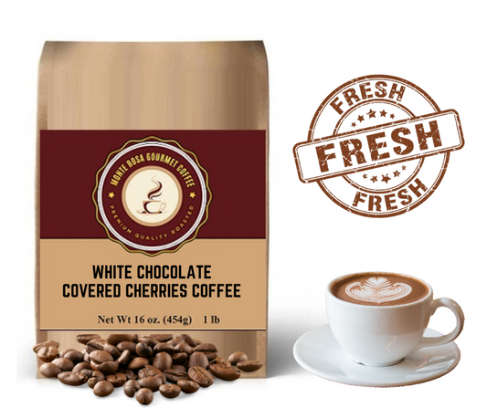 White Chocolate Covered Cherries Flavored Coffee
